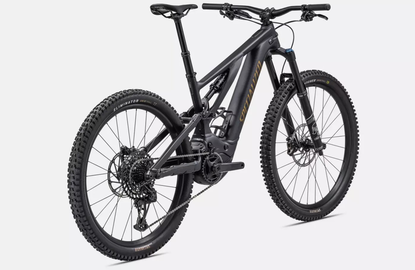 Specialized Cykel, Turbo Levo Comp Alloy, Satin Midnight Shadow / Harvest Gold Metallic