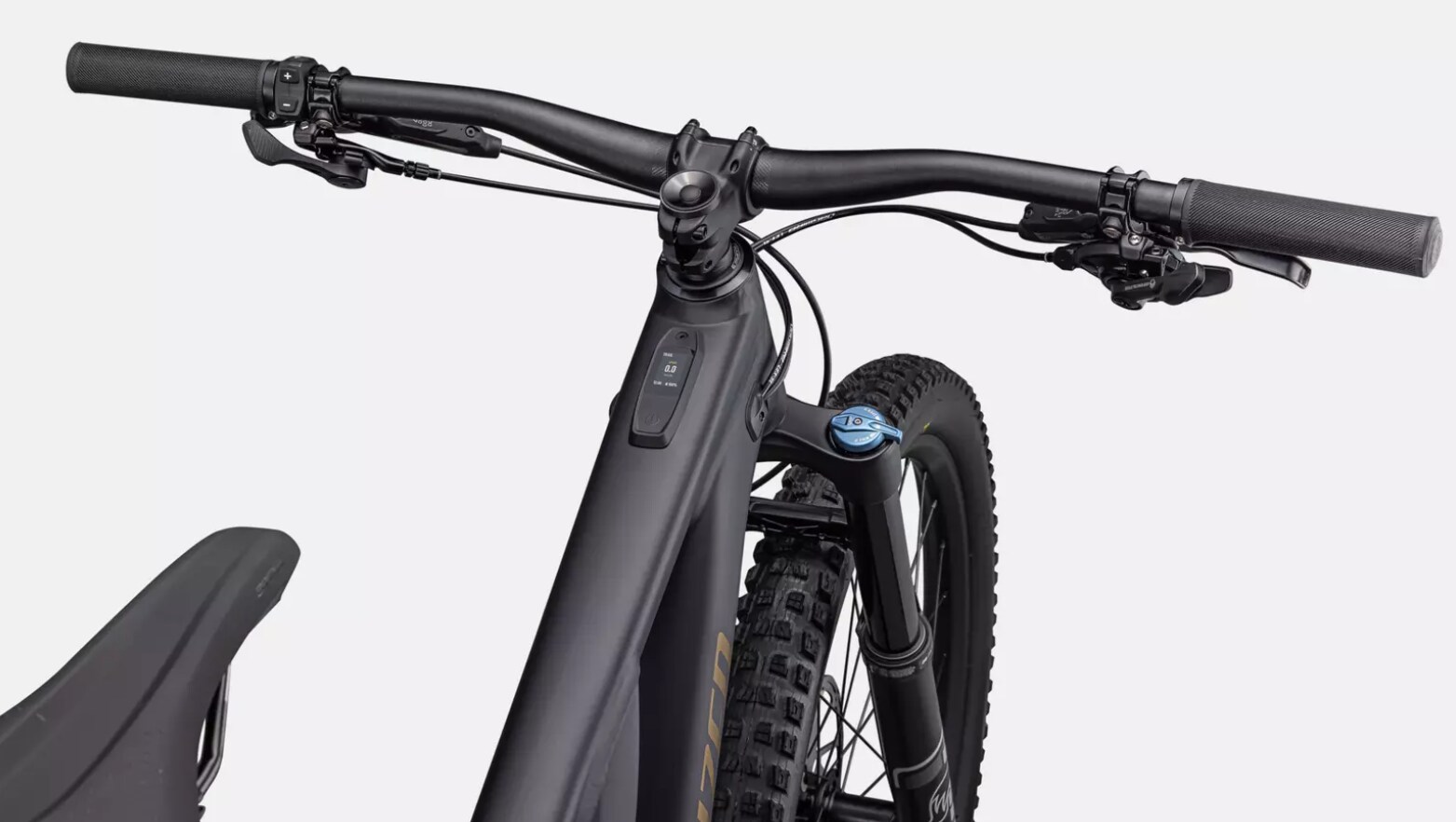 Specialized Cykel, Turbo Levo Comp Alloy, Satin Midnight Shadow / Harvest Gold Metallic