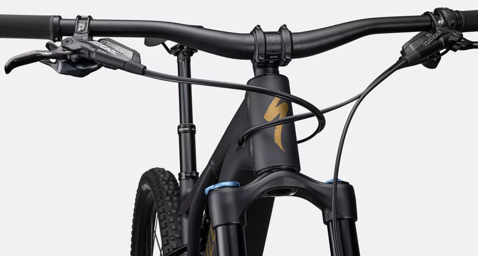 Specialized Cykel, Turbo Levo Comp Alloy, Satin Midnight Shadow / Harvest Gold Metallic