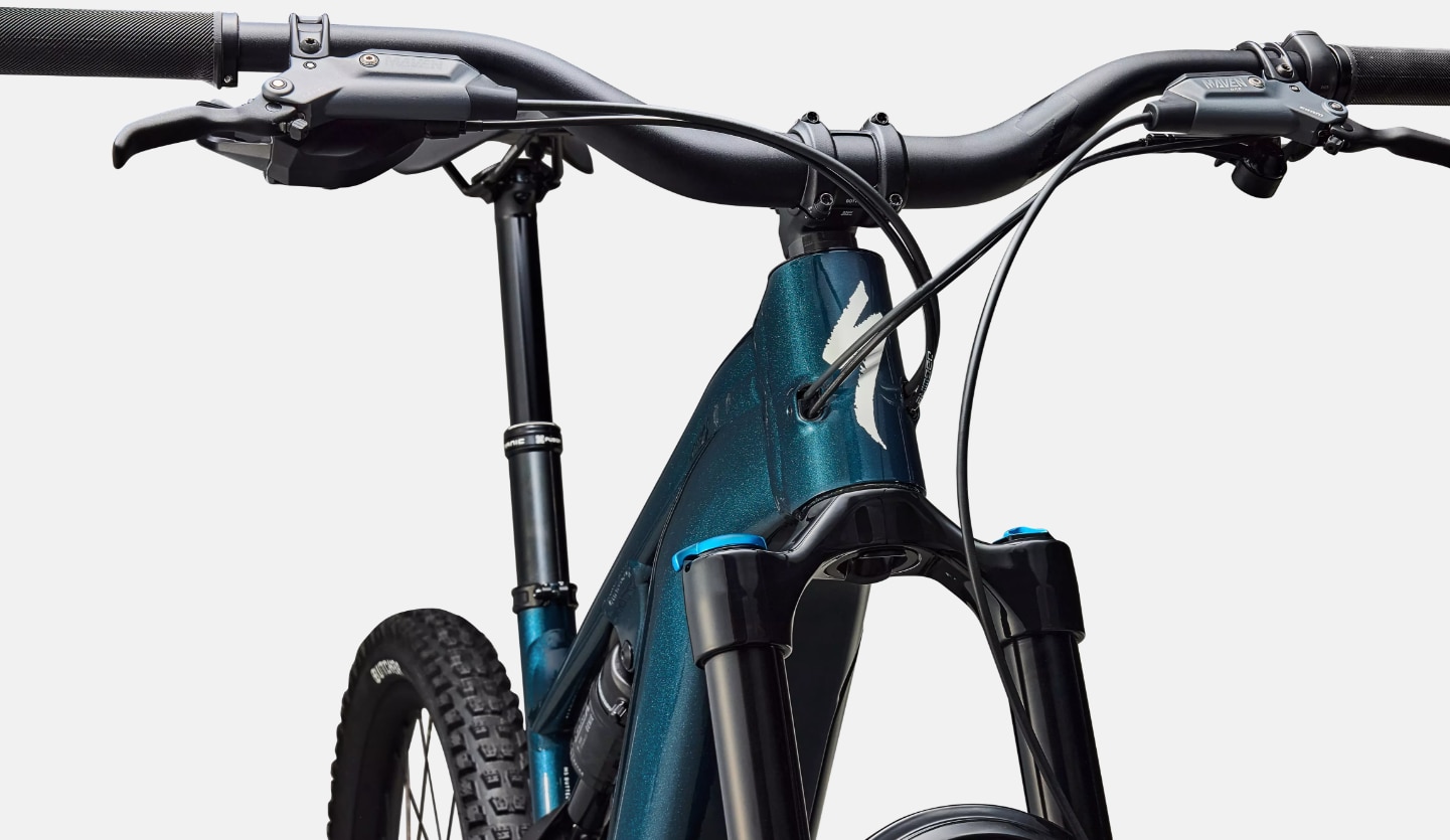 Specialized Cykel, Turbo Levo 4 Comp Alloy, Gloss Deep Lake Metallic / Dune White