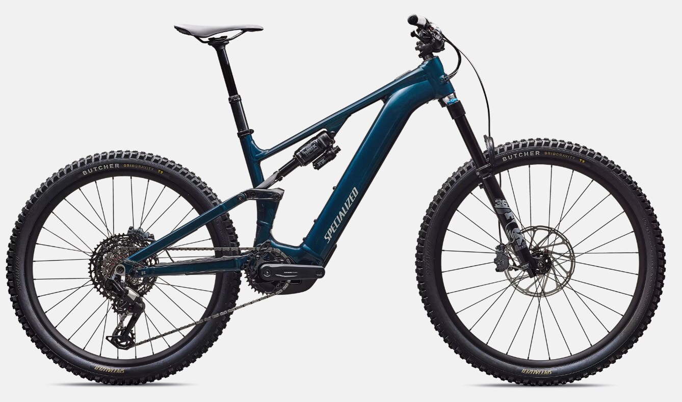 Specialized Cykel, Turbo Levo 4 Comp Alloy, Gloss Deep Lake Metallic / Dune White