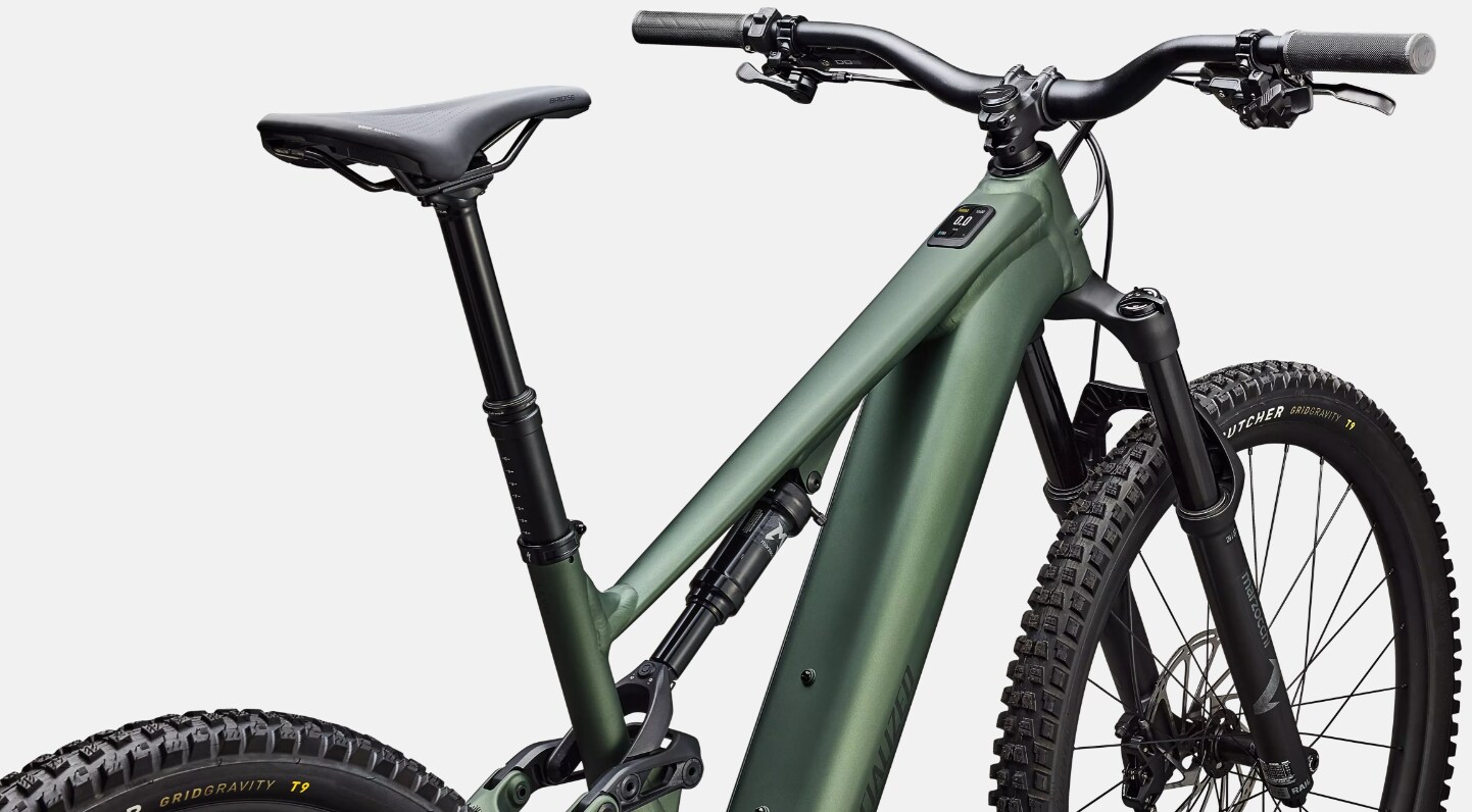 Specialized Cykel, Turbo Levo 4 Alloy, Satin Cypress Metallic / Dark Moss Green