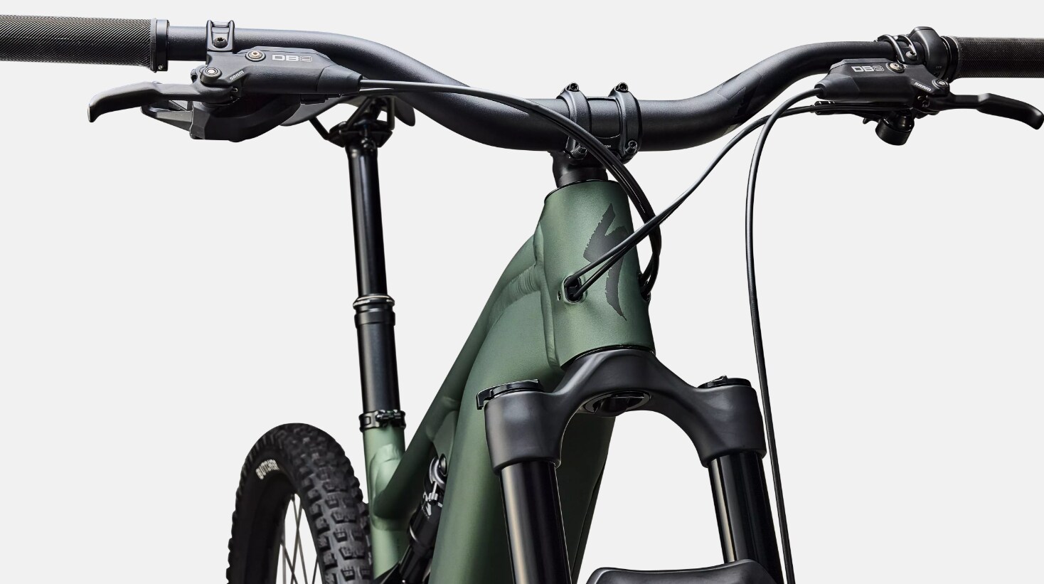 Specialized Cykel, Turbo Levo 4 Alloy, Satin Cypress Metallic / Dark Moss Green