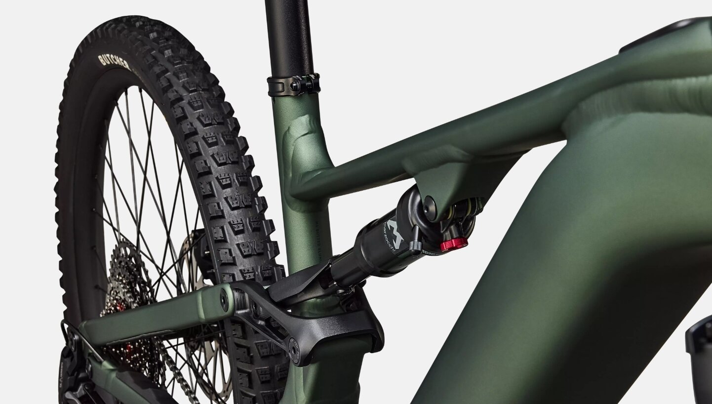 Specialized Cykel, Turbo Levo 4 Alloy, Satin Cypress Metallic / Dark Moss Green
