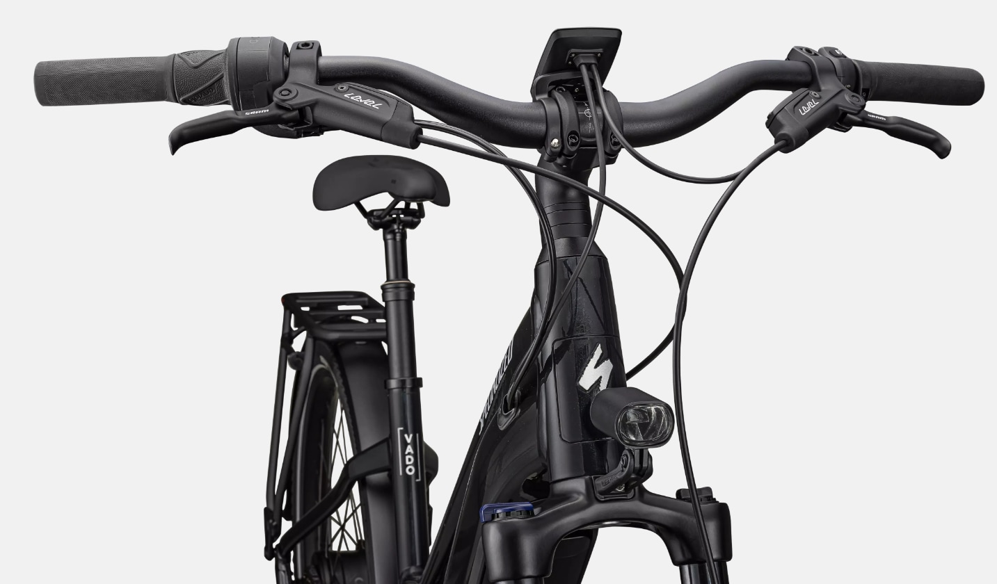 Specialized Cykel, Turbo Vado 4.0 IGH Step-Through, Gloss Castblack / Satin Silver Reflective