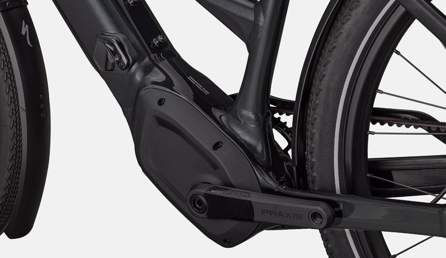 Specialized Cykel, Turbo Vado 4.0 IGH Step-Through, Gloss Castblack / Satin Silver Reflective