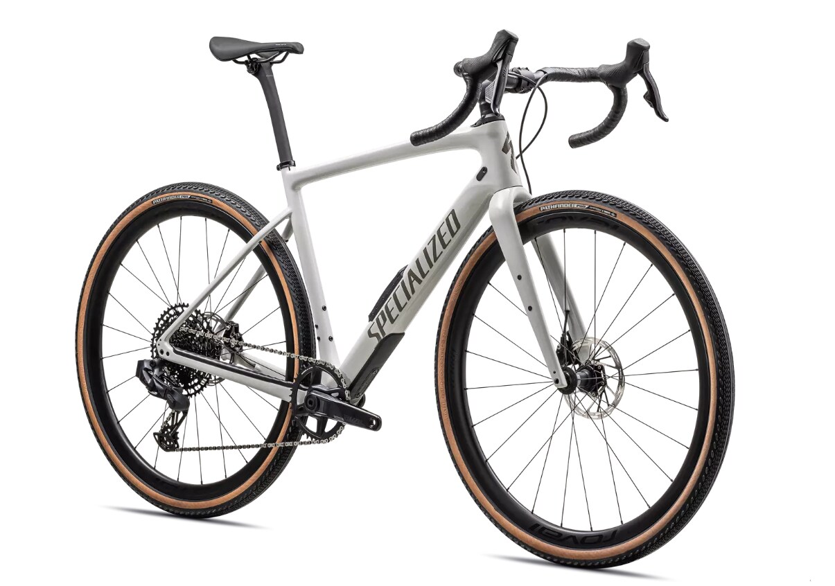 Specialized Cykel, Diverge Expert Carbon, GLOSS DUNE WHITE/TAUPE