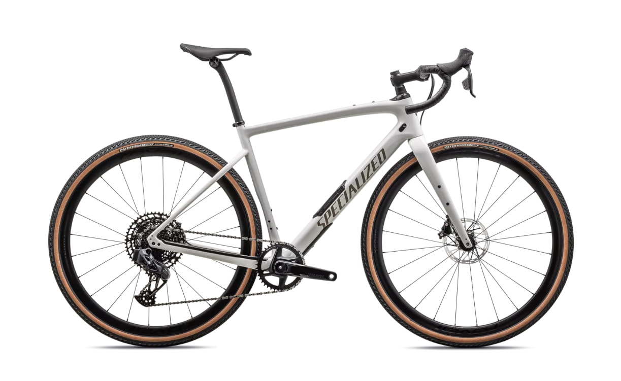 Specialized Cykel, Diverge Expert Carbon, GLOSS DUNE WHITE/TAUPE