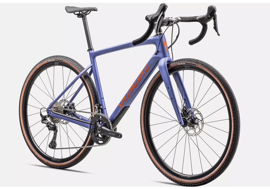 Specialized Cykel, Diverge Sport Carbon, SATIN PURPLE INDIGO TINT/PURPLE INDIGO/AMBER GLOW