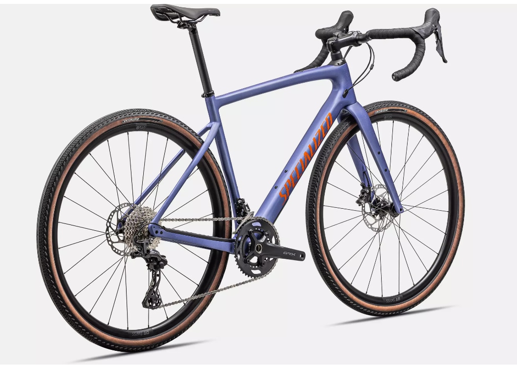 Specialized Cykel, Diverge Sport Carbon, SATIN PURPLE INDIGO TINT/PURPLE INDIGO/AMBER GLOW