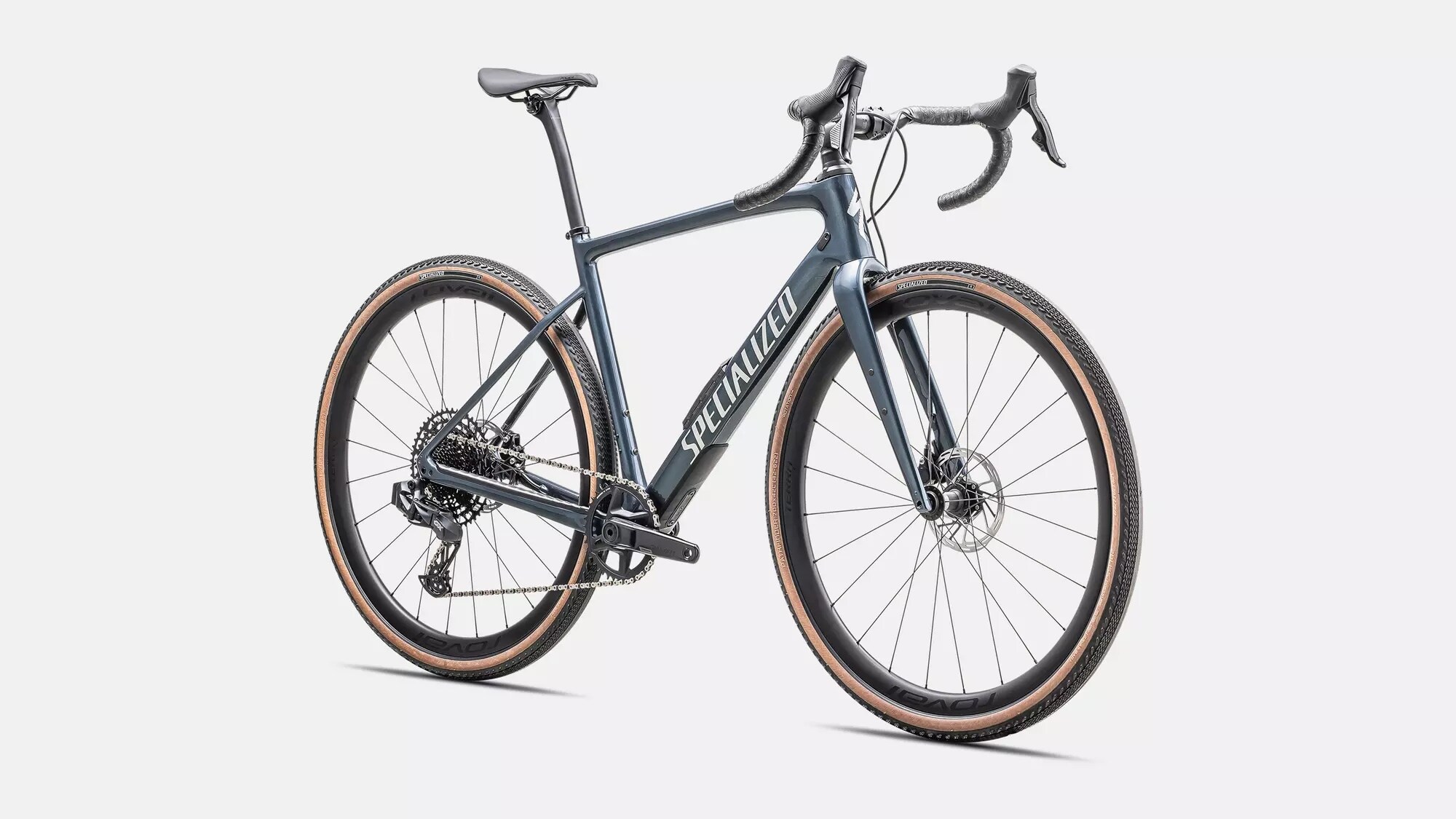 Specialized Cykel, Diverge Expert Carbon, Cast Blue Metallic / Silver Dust