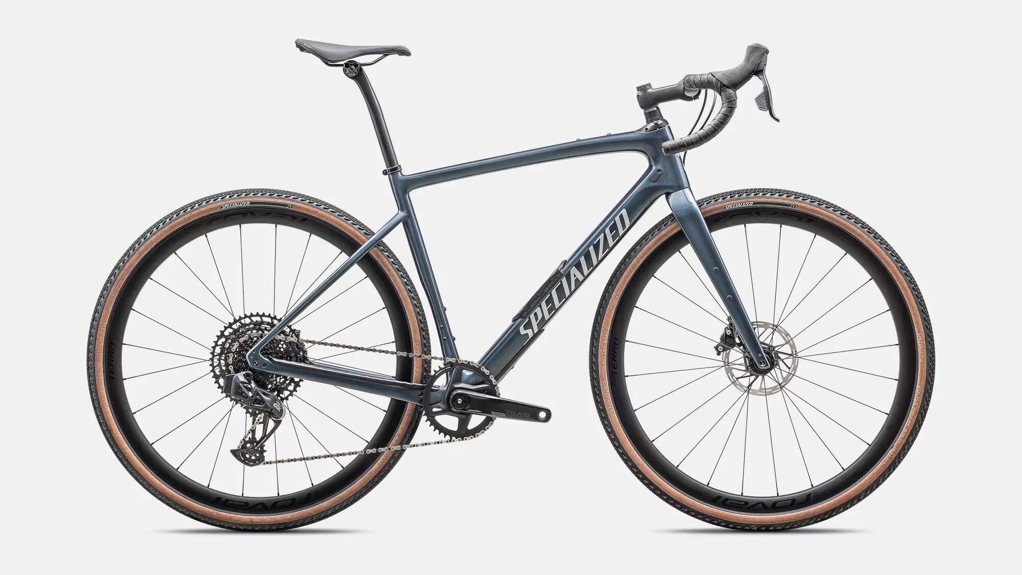 Specialized Cykel, Diverge Expert Carbon, Cast Blue Metallic / Silver Dust
