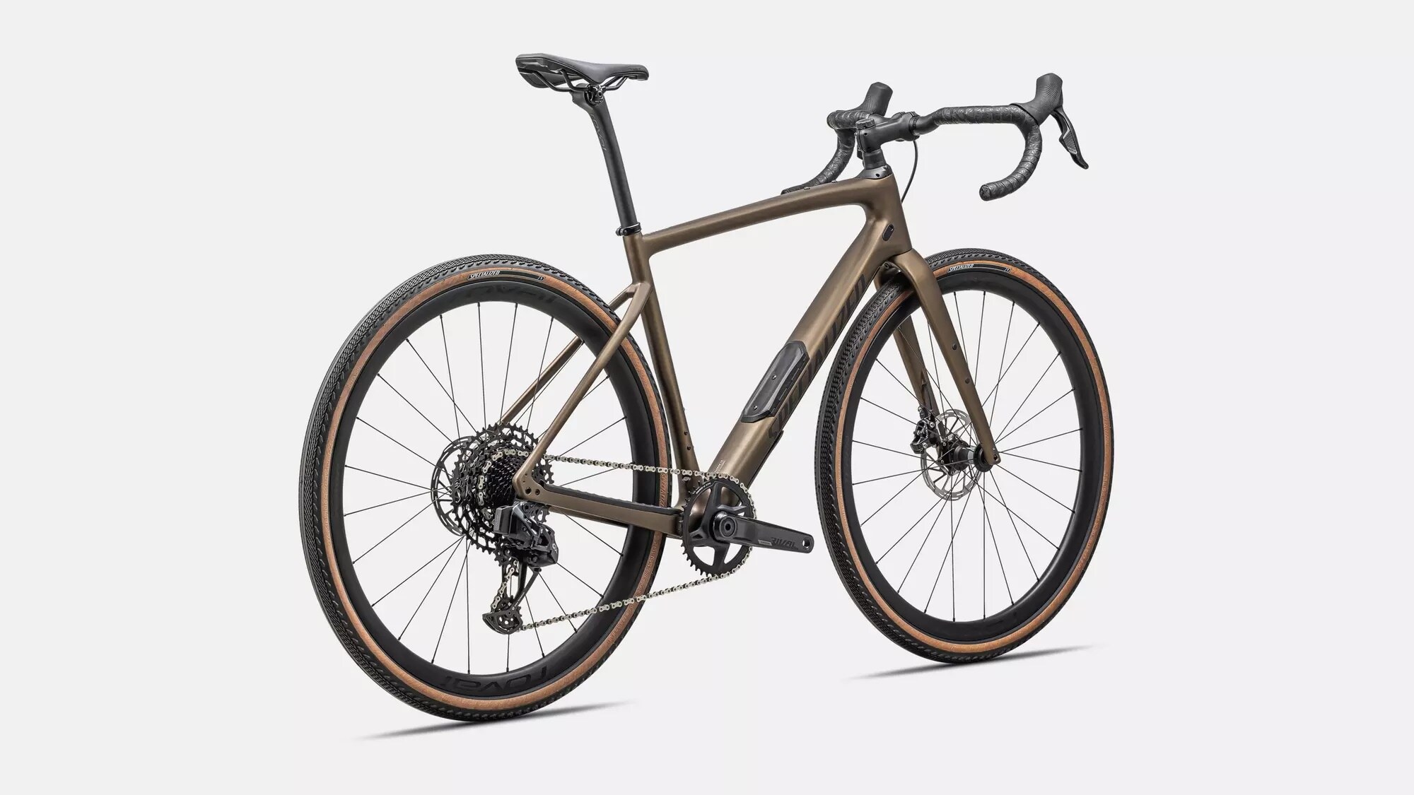 Specialized Cykel, Diverge Expert Carbon, Satin Burnt Gold Metallic / Black Liquid Metal