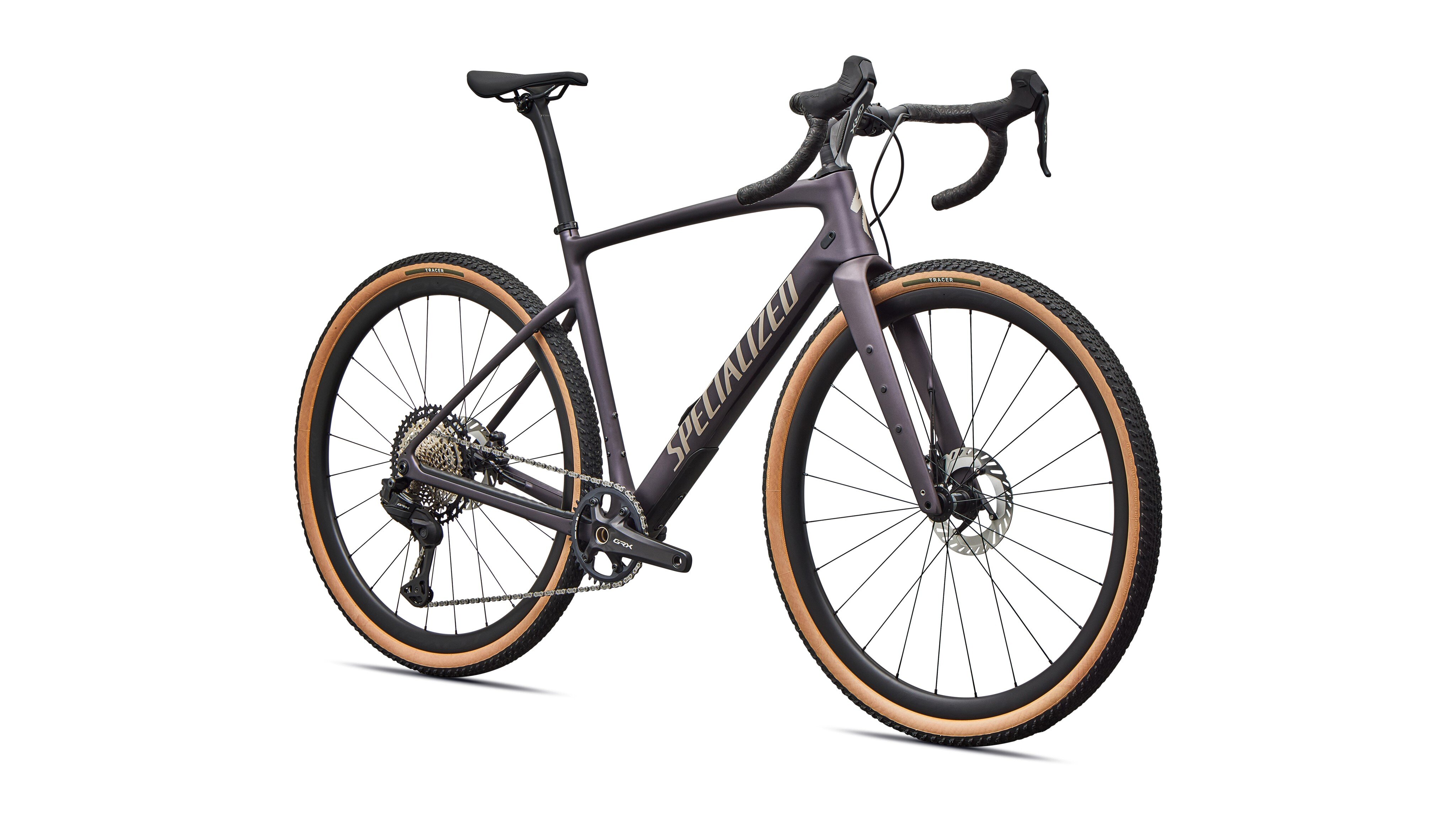 Specialized Cykel, Diverge 4 EXPERT GRX Di2, Nebula Metallic/sandstone Metallic