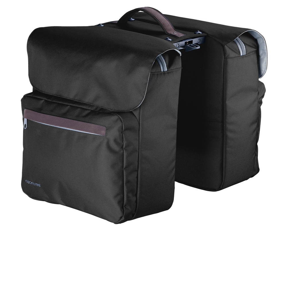 Racktime Packväska, TURE 2.0 Double Bag, Carbon Black
