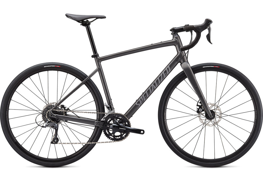 Specialized Cykel, Diverge Base E5, Satin Smoke/Cool Grey/Chrome/Clean