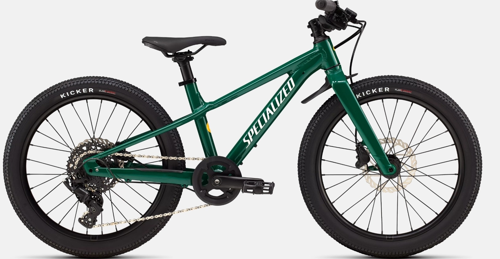 Specialized Cykel, Riprock 20", Gloss Pine Green / Dune White and California Sunshine