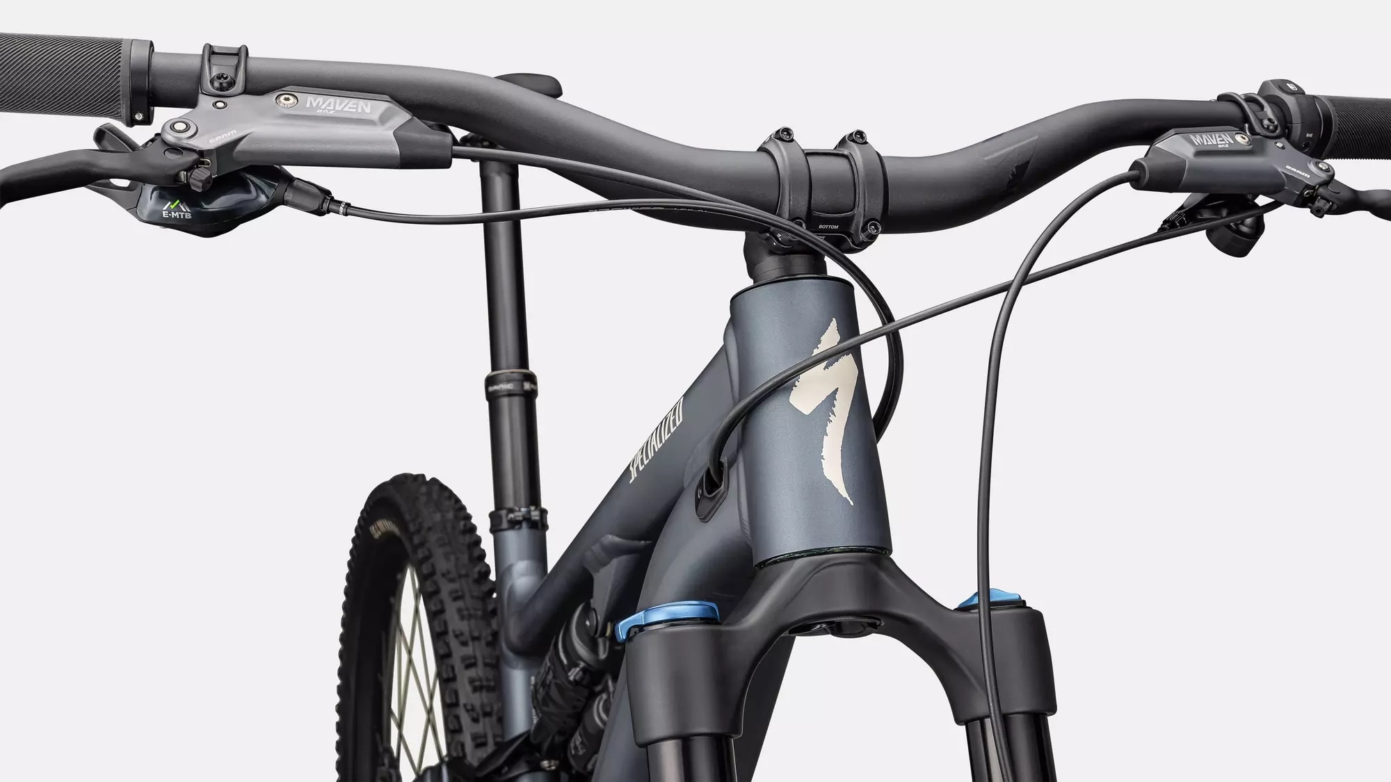 Specialized Cykel, Turbo Levo SL Comp Alloy, Cast Blue Metallic / Dark Navy / White Mountains 