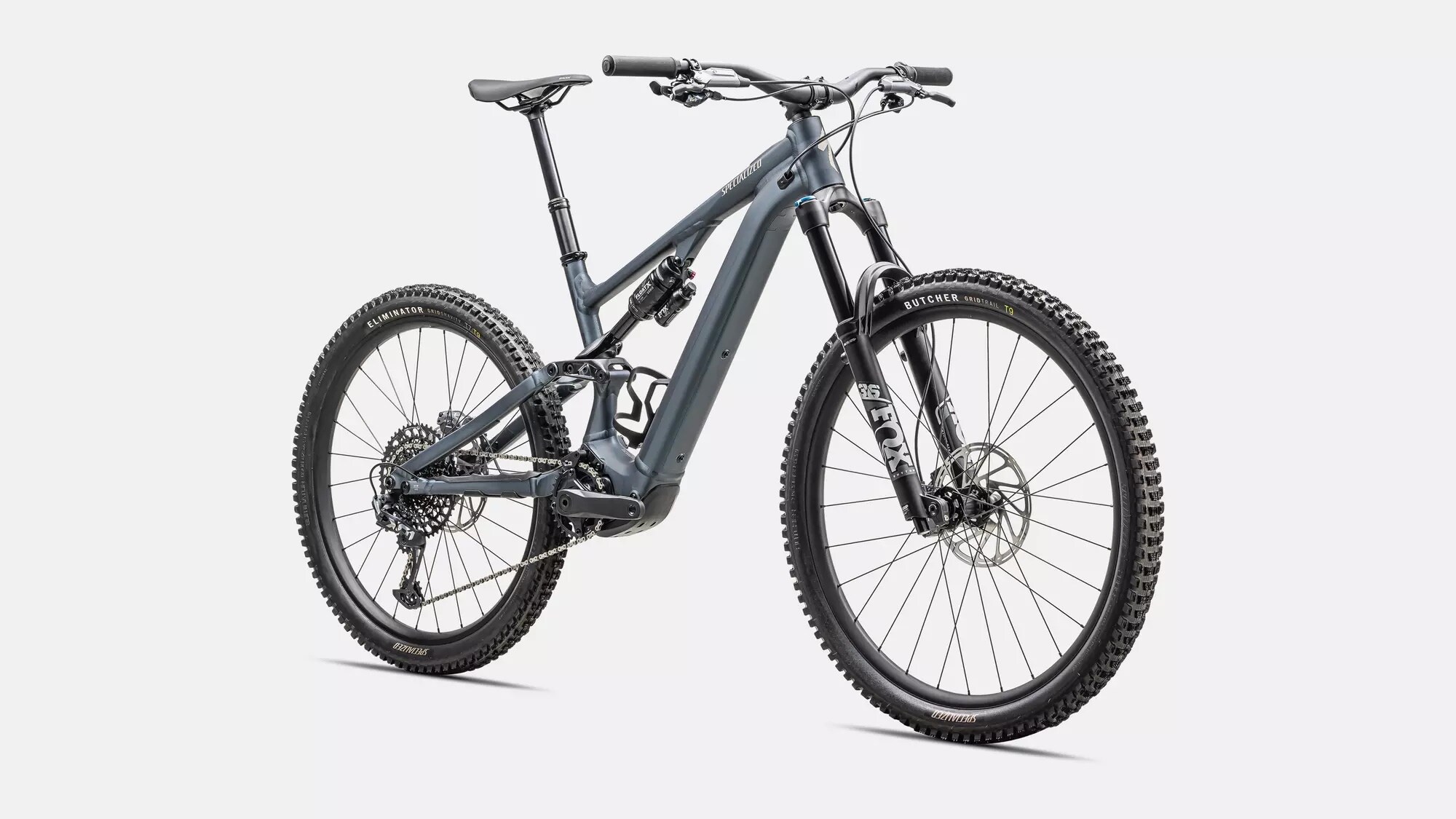 Specialized Cykel, Turbo Levo SL Comp Alloy, Cast Blue Metallic / Dark Navy / White Mountains 
