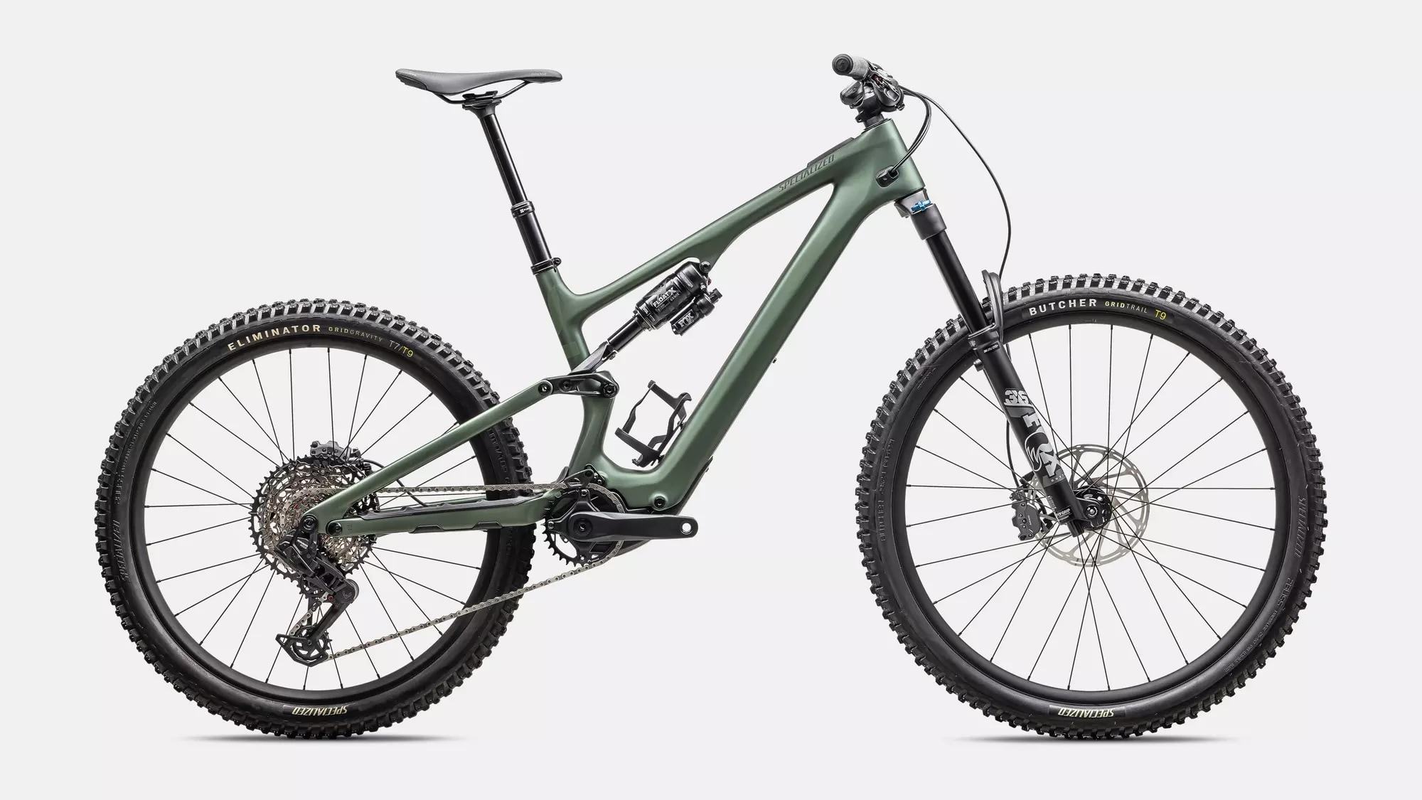 Specialized Cykel, Turbo Levo SL Comp Carbon, Cypress Metallic / Cypress / Dark Moss Green, 
