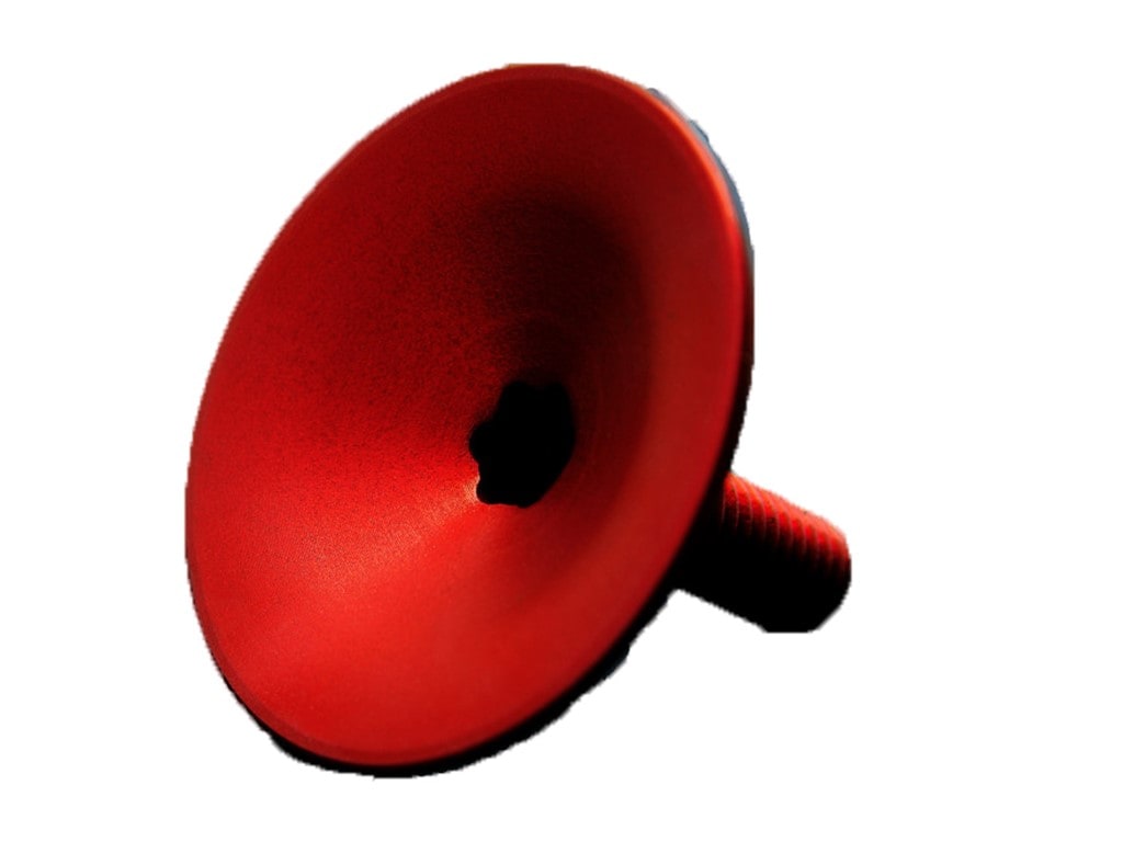 AbsolutBlack A-Head Lock, Röd 1 1/8" inkl. skruv