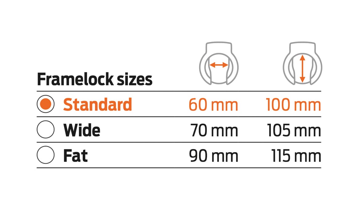 Axa lås, Ring Lock Solid Plus med Newton 150mm låskabel