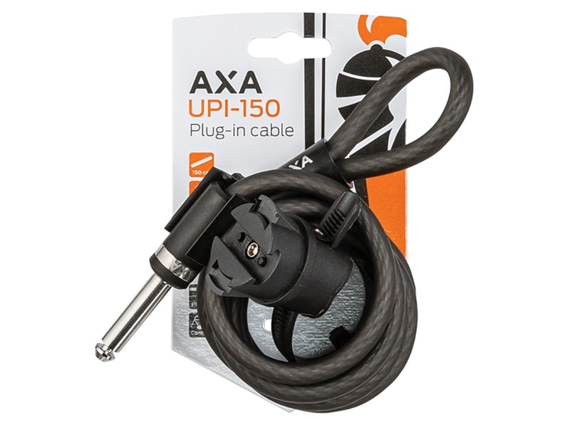 Axa Låskabel, UPI-150 Plug-In Cable, 10mm x 150cm
