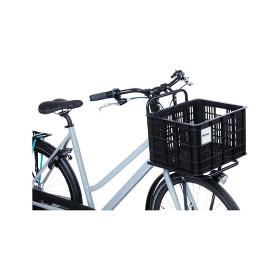 Basil Cykelkorg, Crate Recycled MIK, Black