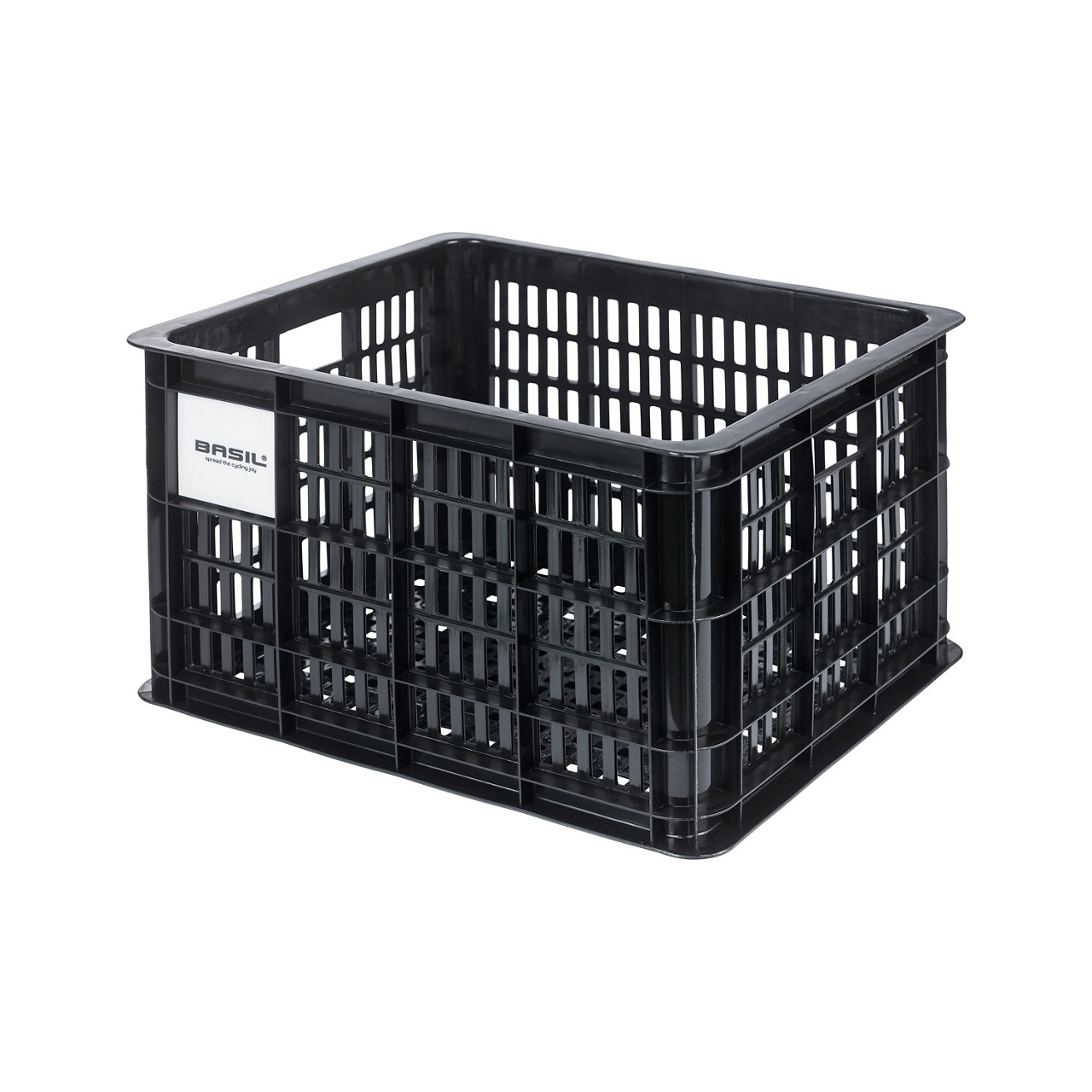 Basil Cykelkorg, Crate Recycled MIK, Black