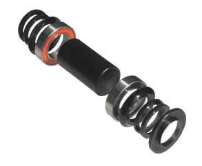 Gusset Mid BB Set 22mm, Sealed Bearing, Complete (NO Axle) for 22mm Axle, Black, Mid