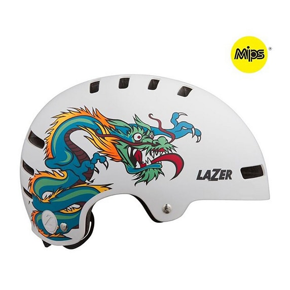 Lazer Hjälm, One+ MIPS (Grönt Spänne), Dragon Matte White