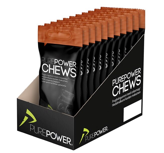 PurePower Chews, Cola Flavours 12x40 gram