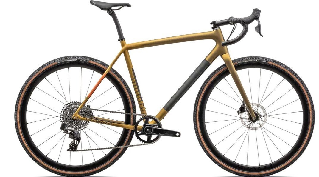 Specialized Cykel, Crux Expert, SATIN HARVEST GOLD METALLIC/OAK GREEN