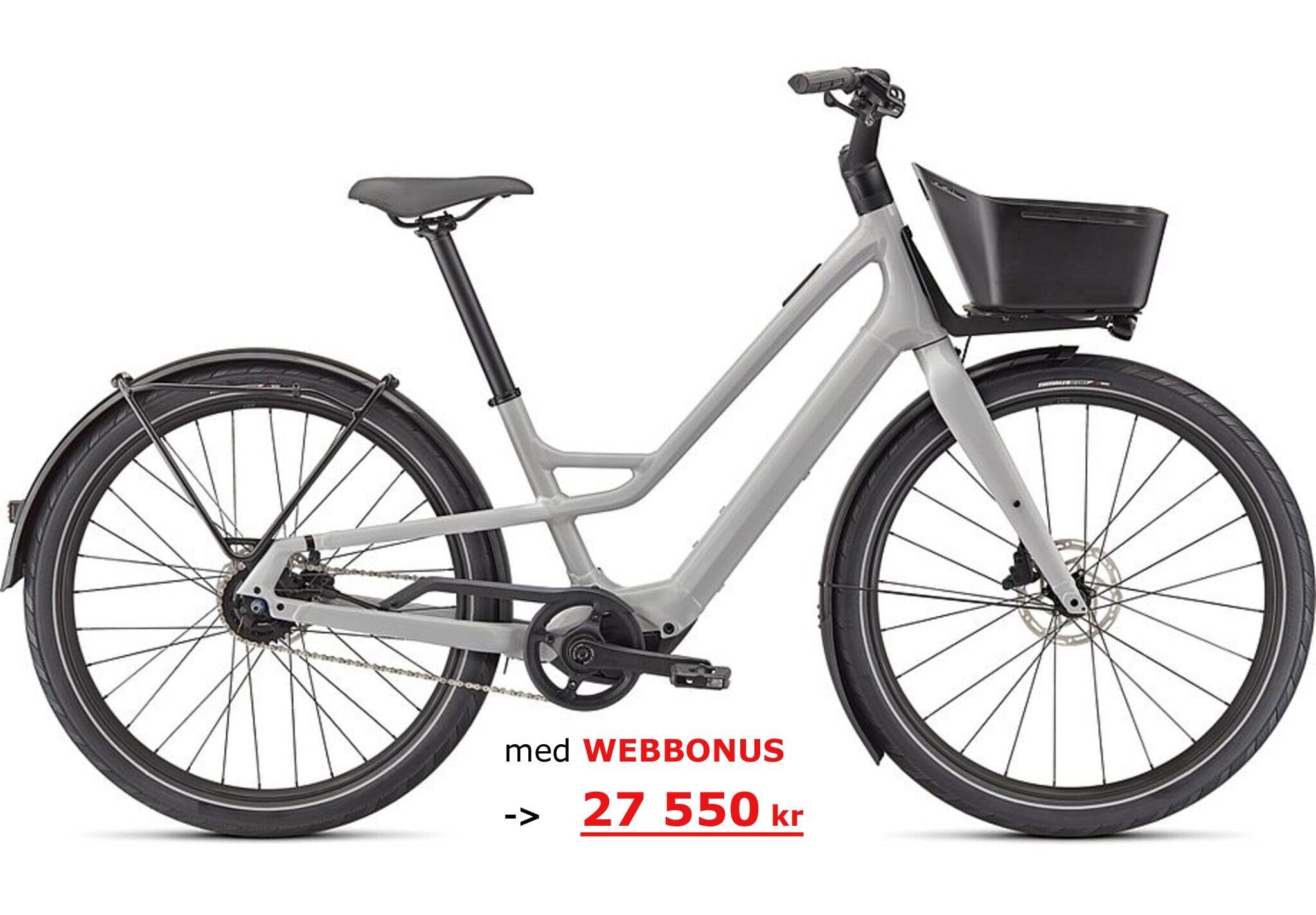 Specialized Cykel, Turbo Como SL 4.0, Dove Grey/Transparent