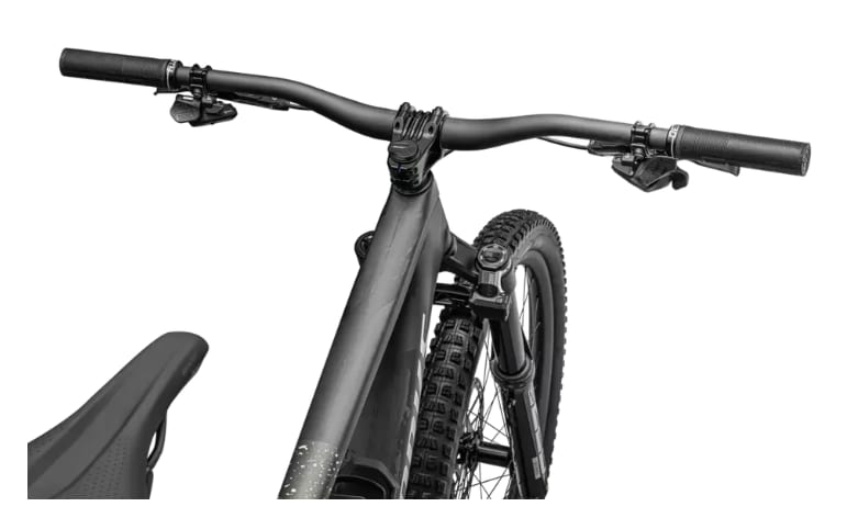 Specialized Cykel, Enduro S-Works LTD (Flight Attendant), Satin Carbon/Brushed Black Liquid Metal/Limestone/Brushed Chrome