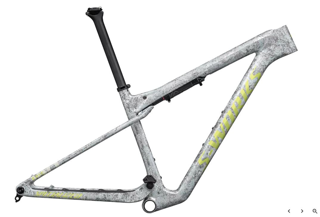 Specialized Ram, Epic World Cup S-Works, Gloss Dune White / Ashen Grey / Sea Foam Impasto