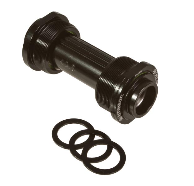 Gusset MXR Euro BB, Euro threaded Alloy Cups, Sealed bearing - for 20mm axle (NO Axle), Black, 68x20mm