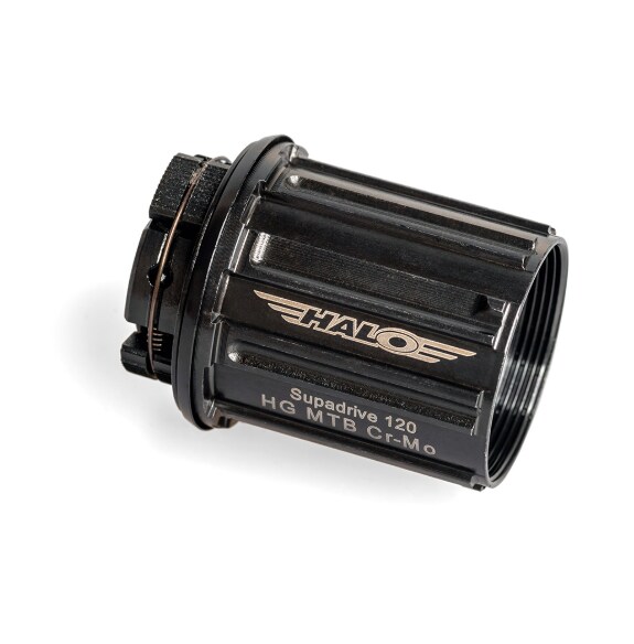 Halo Supa Drive Cassette Body, Cr-Mo Spline Freehub Body for Supa Drive hub 120, Black, Shimano HG