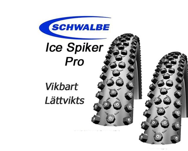 Schwalbe Dubbdäck, Ice Spiker Pro, Vikbart, 26x2.10 , 54-559, 2 Pack