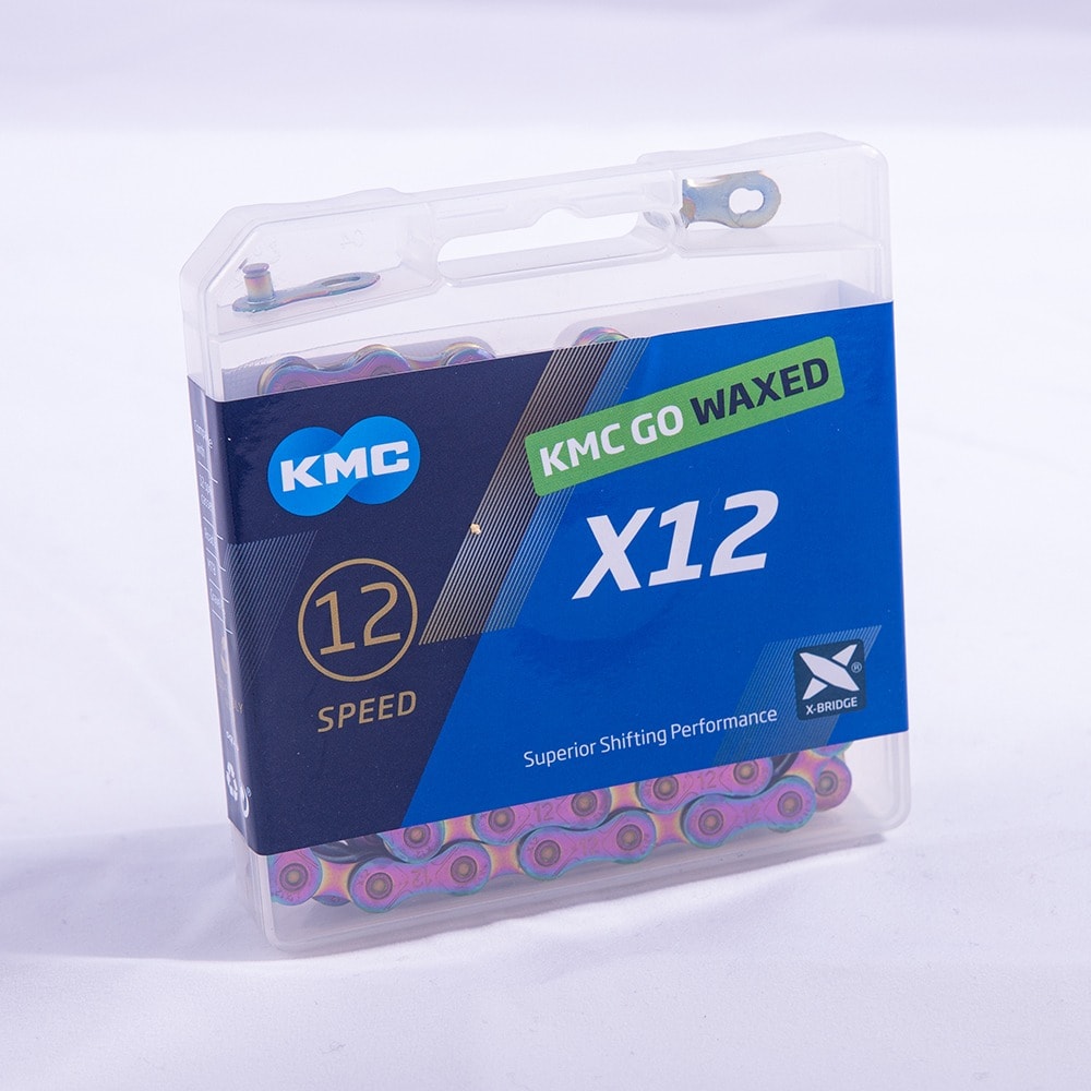 KMC Kedja, Squirt Waxed X12 Aurora 126L, 12-Delad