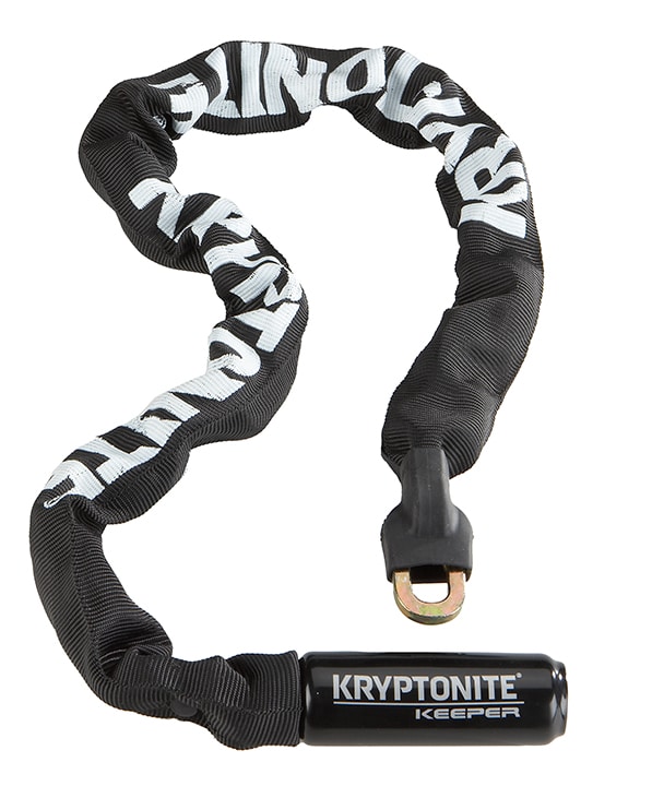Kryptonite Kättinglås, Keeper 785 Integrated Chain 7mmx85cm, Black