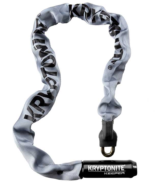 Kryptonite Kättinglås, Keeper 785 Integrated Chain 7mmx85cm, Grey