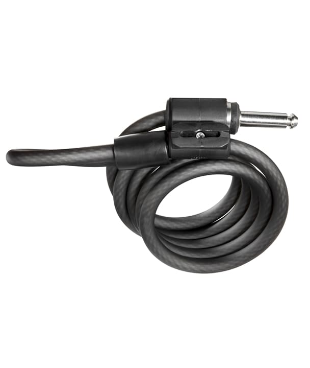 Kryptonite Låskabel, Ring Lock Plug-In Cable 10mmx120cm, Black
