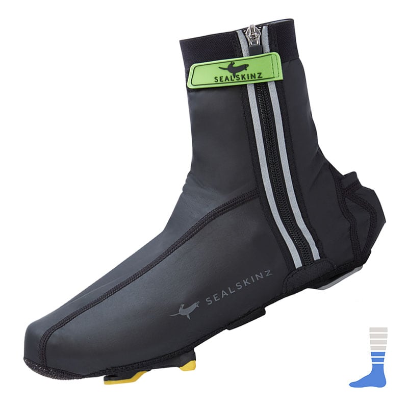 Sealskinz Skoöverdrag, Lightweight Halo Overshoe, Med Belysning