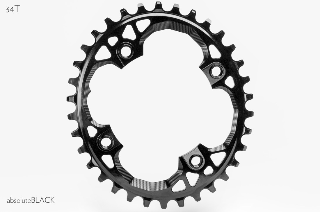 absoluteBLACK Drev, SRAM Oval Traction 1x9/10/11/12, 0mm Offset