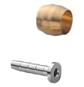 Shimano Bromsslangskoppling, Hose KIT Oliv/ändstift, BH90 (Silver and Gold)