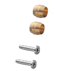 Shimano Bromsslangskoppling, Hose KIT Oliv/ändstift, BH90 (Silver and Gold)