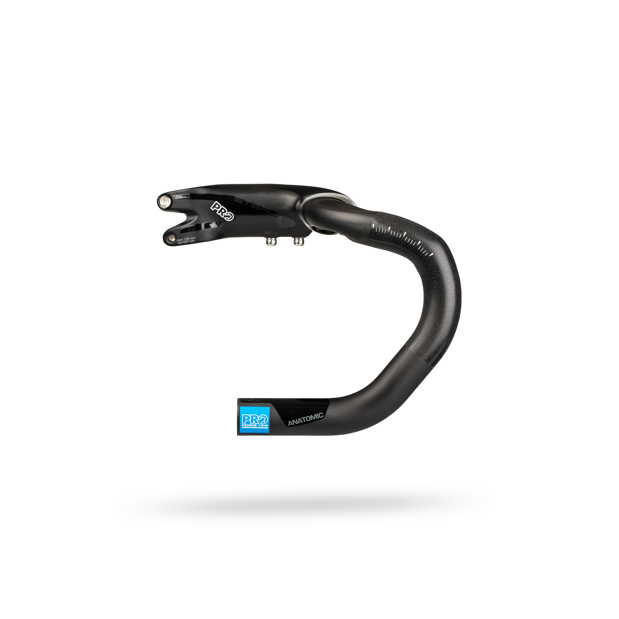 PRO Styre, Stealth Evo Black Edition Anatomic 120mm, -8grader