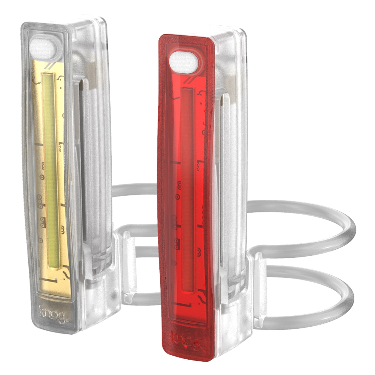 Knog Belysningsset, Plus Twinpack, Translucent