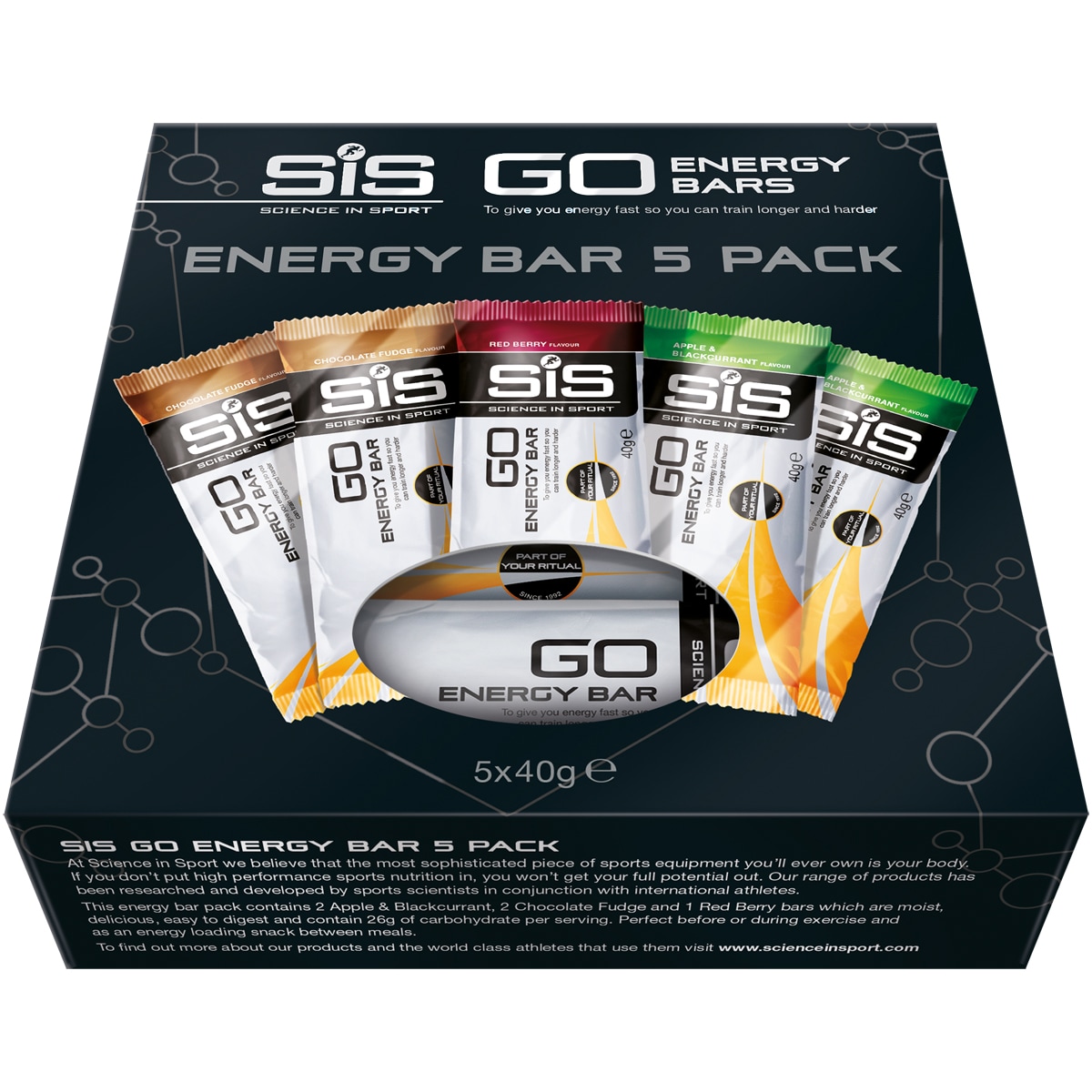 SiS Bar, GO Energy Mini 5x40g, Diverse Smaker